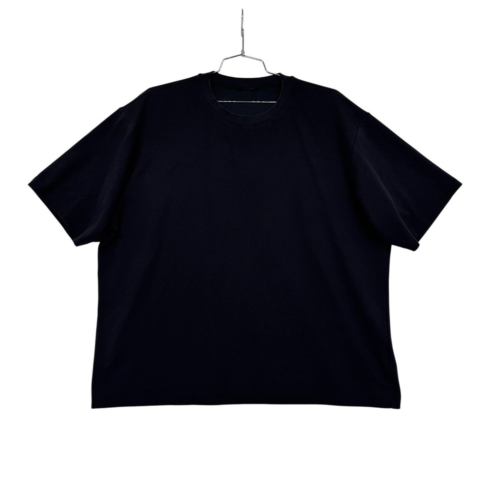 Uniqlo U AIRism T-Shirt Men 3XL Black Excellent Oversized Crew Neck